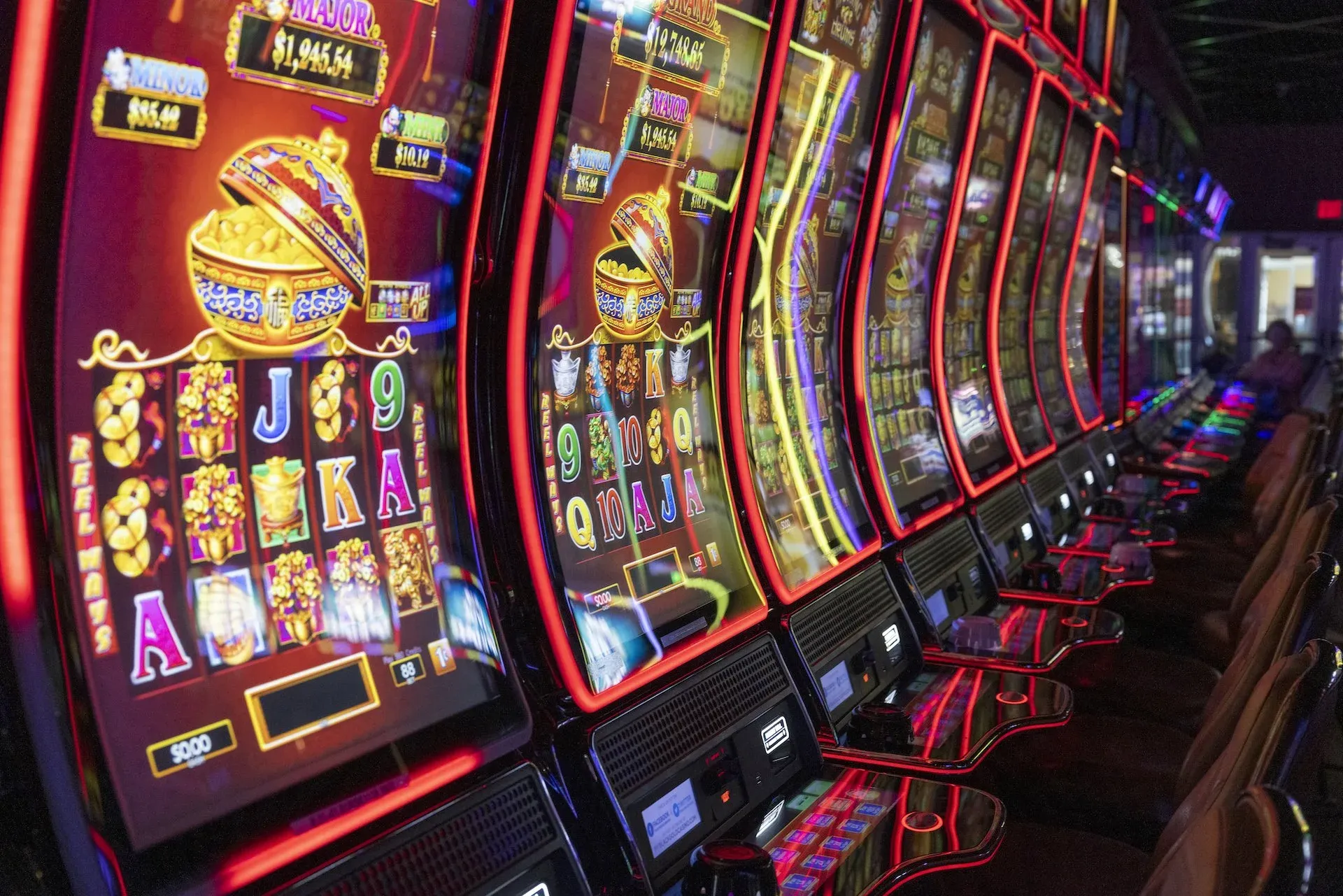 Casino lights and floor